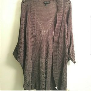 2x/3x forever 21 grey shrug/cardigan